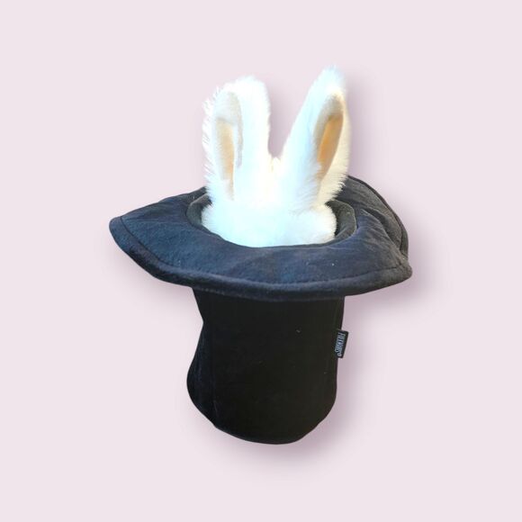 Folkmanis Rabbit in a hat puppet - Picture 3 of 5